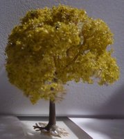 Løvtræ, lys, ca. 55 mm